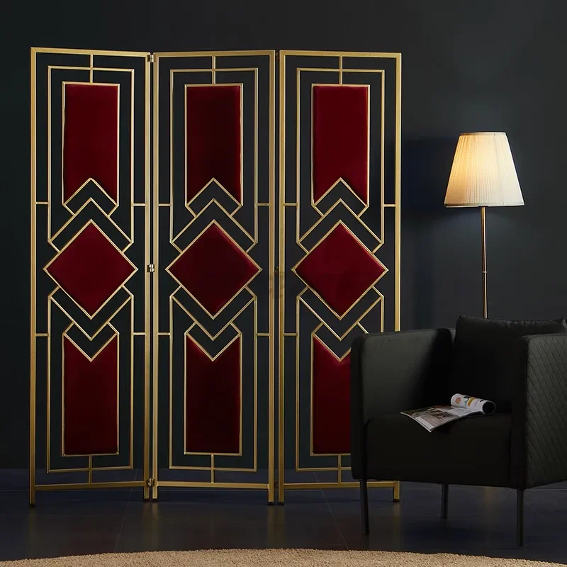 Mingzhan фланелевой мягкий экран Push-Pull складной подвижный перегородка для гостиной