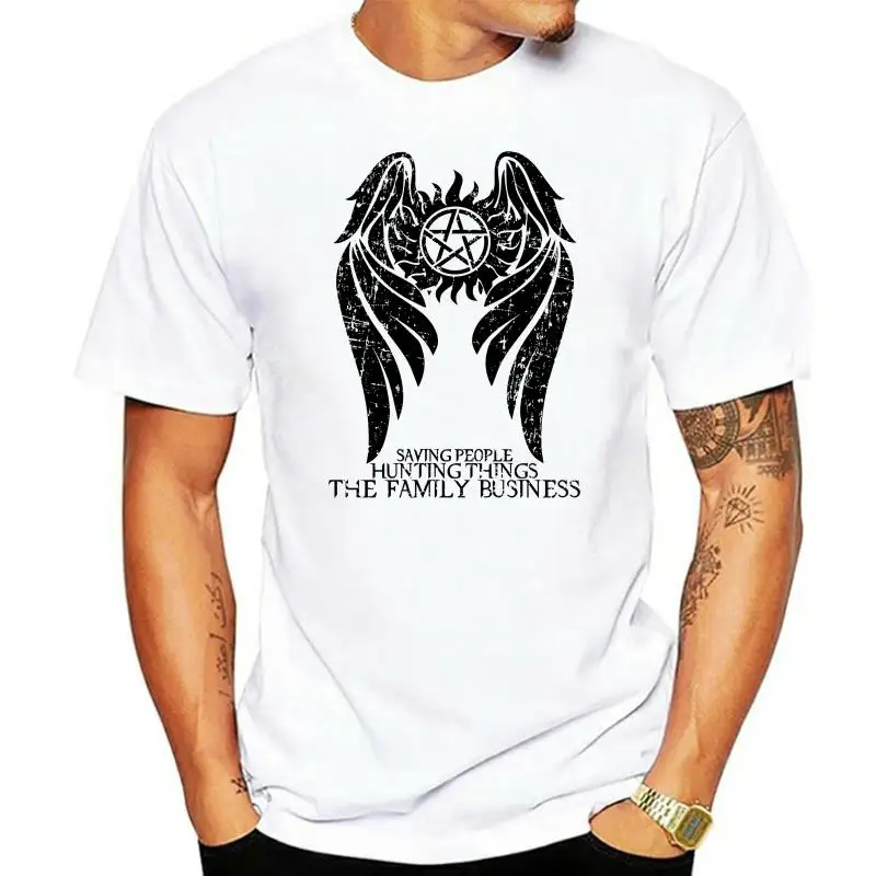 

Supernatural T Shirt Winchester Brothers Hunters Team Sam Dean Bobby Family Tv New Arrival Men's Short