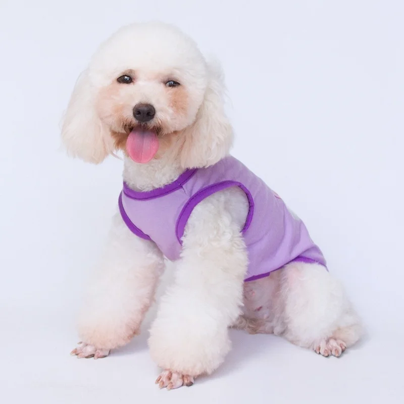 Футболка-жилет для собак одежда домашних животных дышащая без рукавов