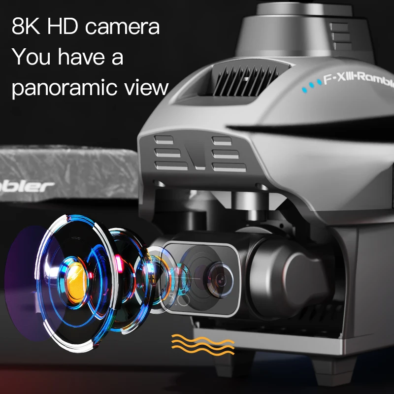 F13 профессиональные дроны 4K HD 3-осевой шарнирный стабилизатор Eis Противоударная