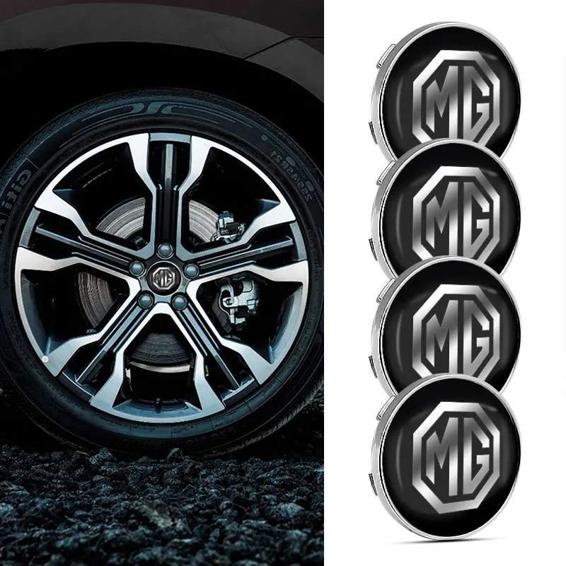

4pcs/set 60mm Wheel Center Cap Logo Hub Cover Badge Emblem for MG 6 350 42 550 ZT 7 ZS HS GS 3 TF 5 RX5 RX8 ZR GT 2022 2021 2020