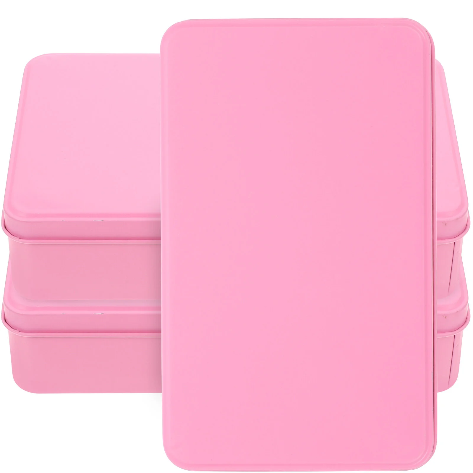 

3 Pcs Metal Can Lid Cans Gift Packing Case Lip Balm Candy Tins Tinplate Storage Holder Cases