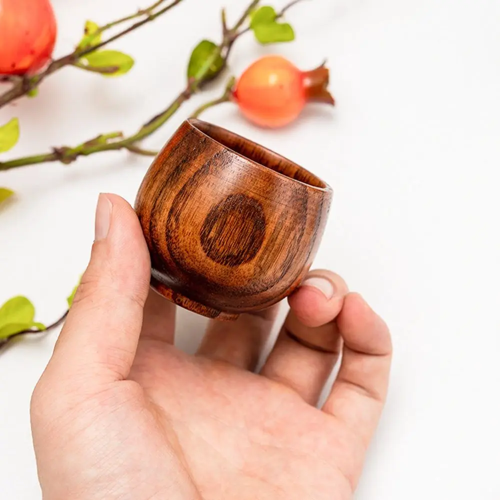 

Handmade Tea Tools Big Belly Accessories Kitchen Bar Drinkware Wooden Cups Milk Water Holder Wood Cup
