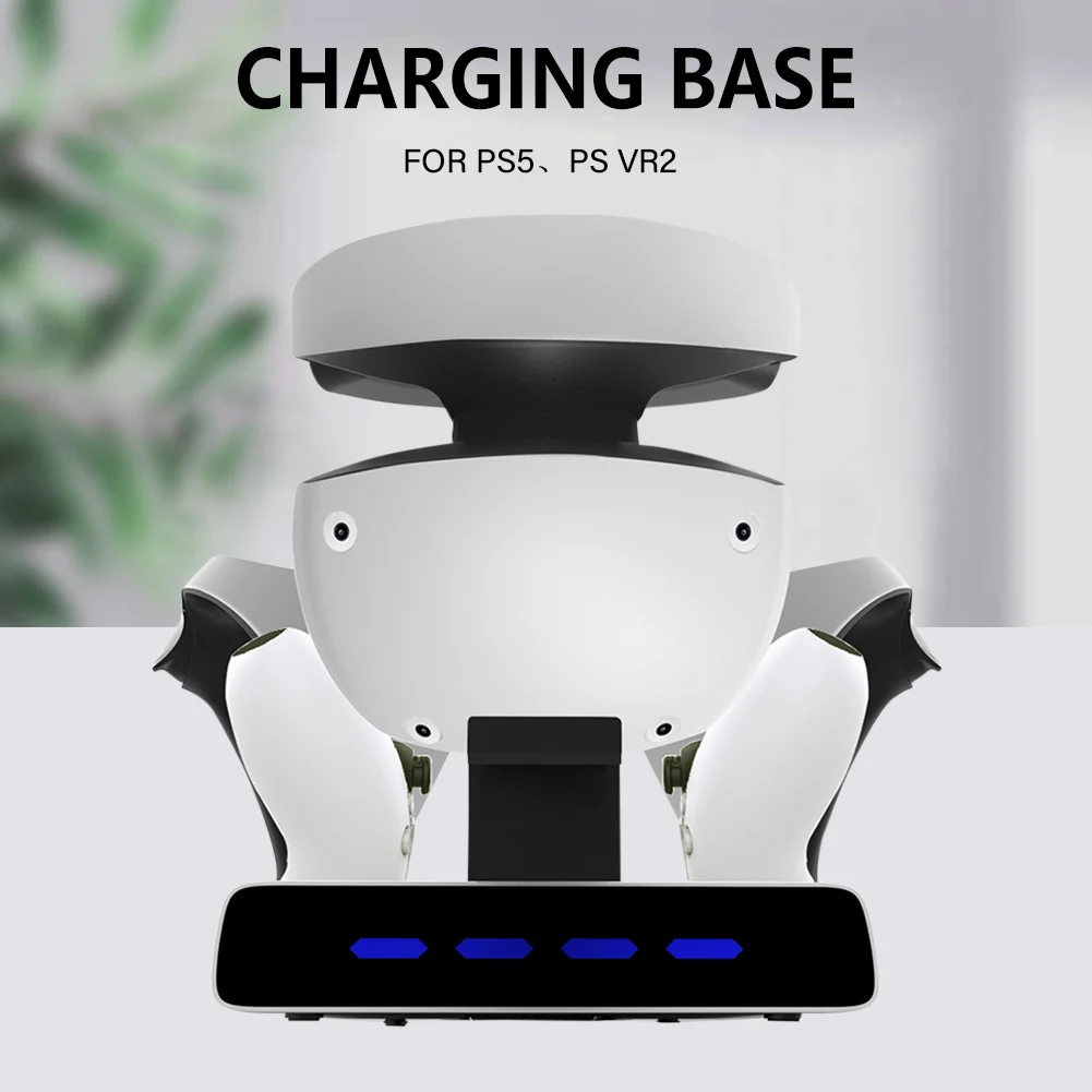 

Charging Dock Professional Controller Charger With Display Light Gamepad Charging Stand Storage Helmet Bracket for PS5 PS VR2