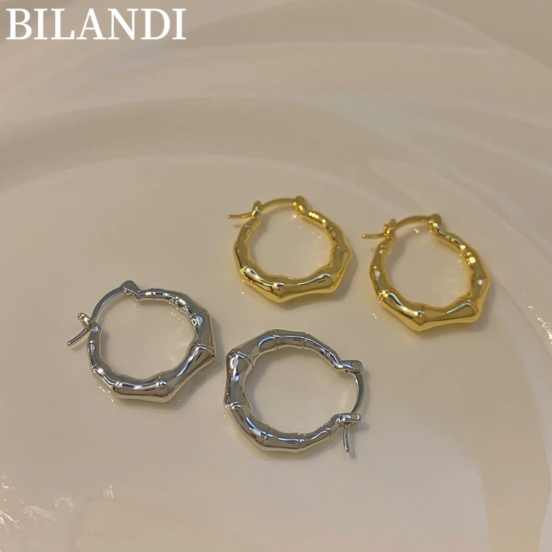 

Bilandi 925 Silver Needle Jewelry Geometric Earrings 2022 New Trend Vintage Temperament Drop Earrings For Celebration Gifts