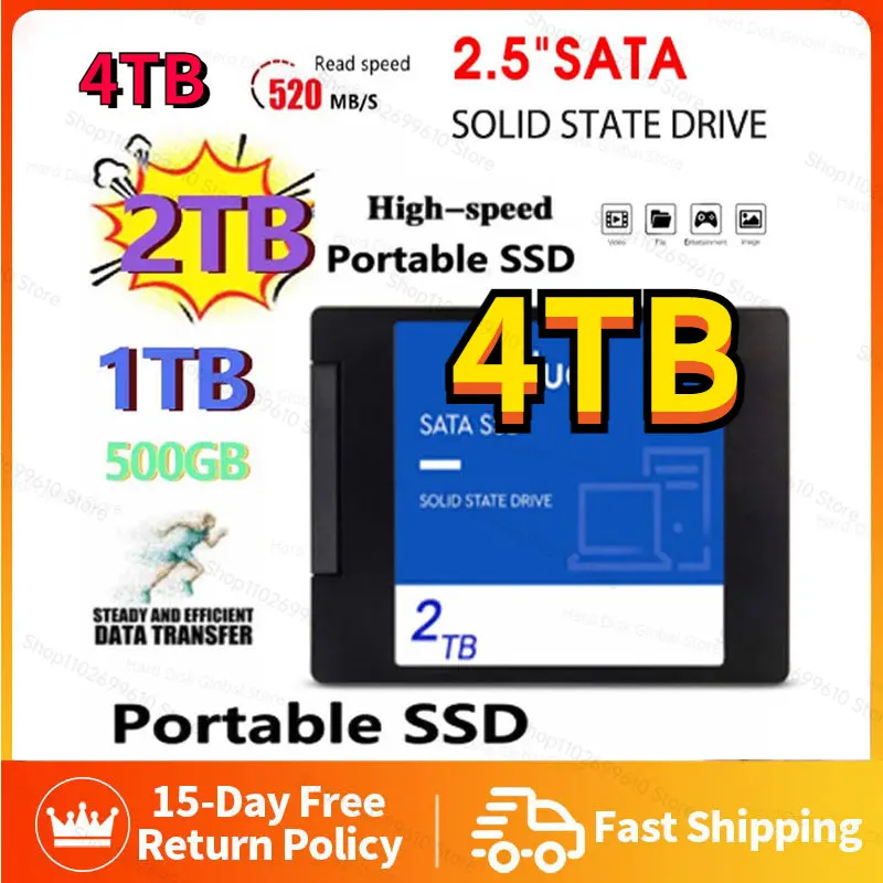 

2023 Original 4TB 1TB Solid State Laptop Universal Hard Disk Desktop M.2 SSD 2280 High Capacity 2TB Solid State Hard Drives