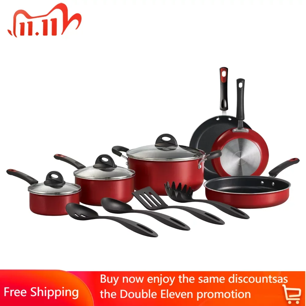 

13 шт., антипригарная кухонная посуда, с эмалью