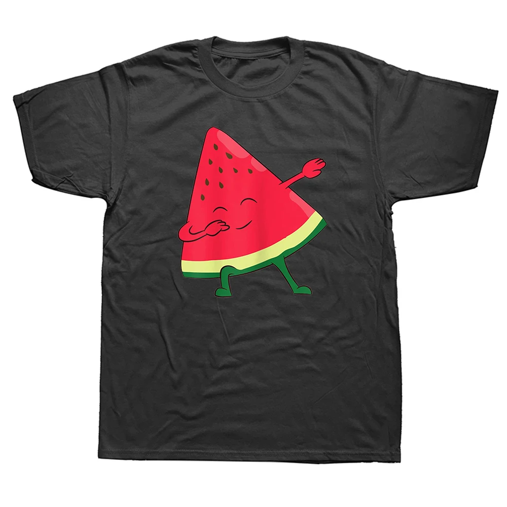 

Funny Dabbing Watermelon Kawaii Dab T Shirts Graphic Streetwear Short Sleeve Summer Fruit Melon Lover Birthday Gifts T-shirt