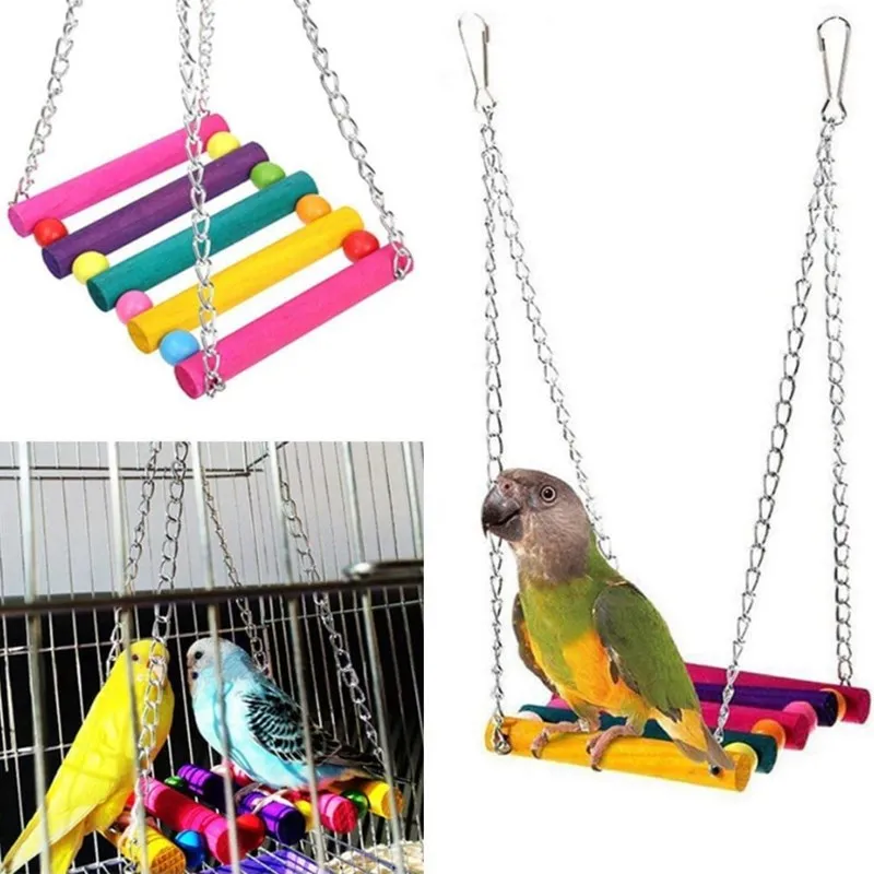 

Birds Toy Pet Bird Parrot Parakeet Budgie Cockatiel Cage Hut Nest Bird Toys Hammock Swing Toy Hanging Toy Brinquedo Pet Supplies