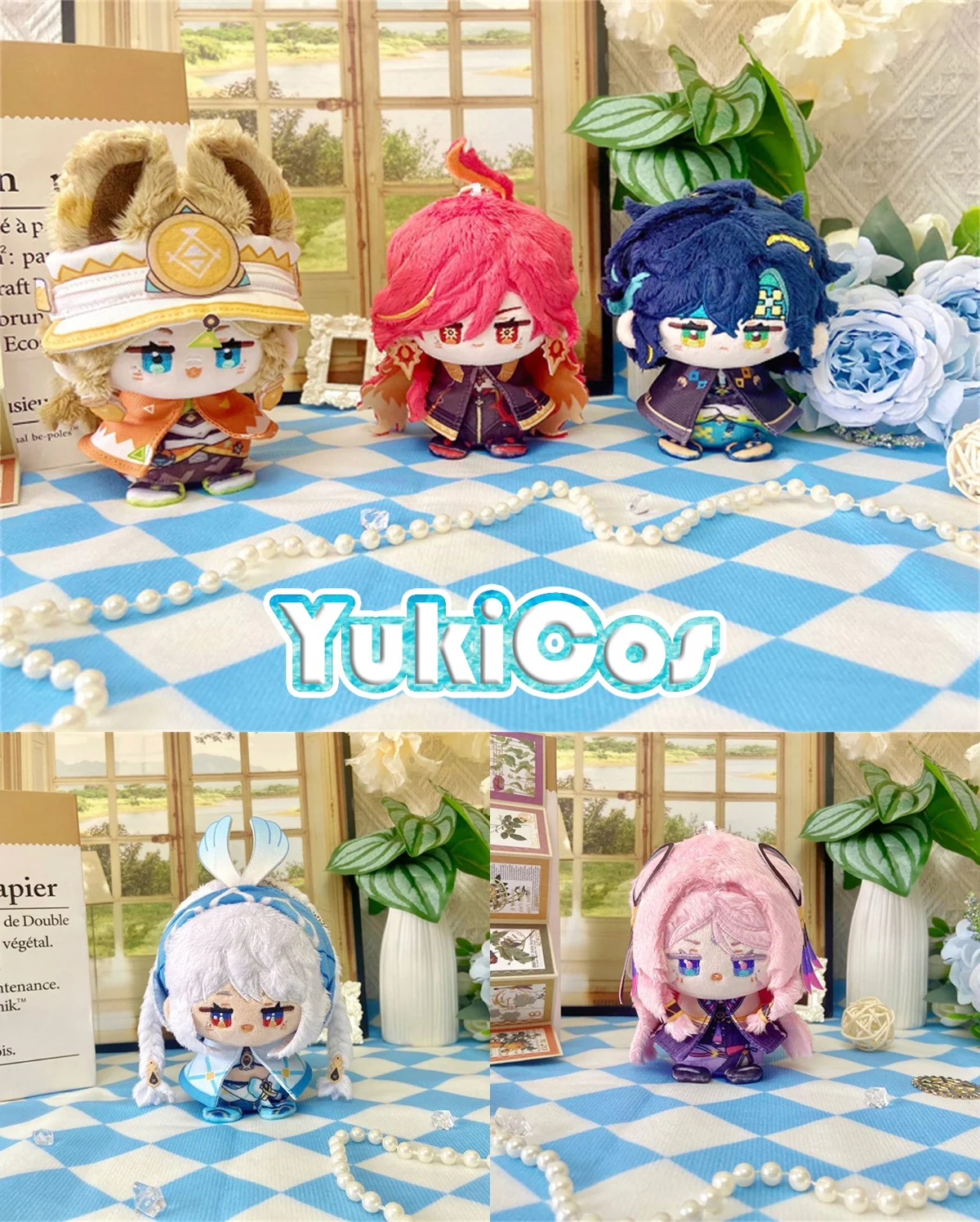 Предпродажа Genshin Impact Mu Dua annenア quattro Kinich 수언فن Salah Mavuika Kachina Citlali Stuffed Plushie Plush 10cm Doll Toy