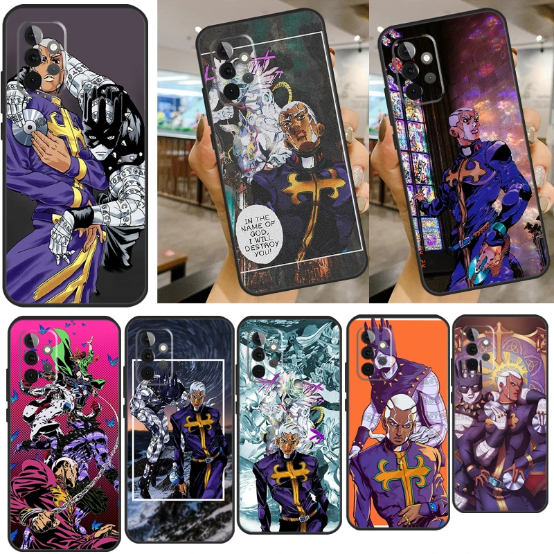 Мягкий силиконовый чехол Jojo Anime Jolyne Vs Pucci для Samsung A72 A52 A42 A32 A22 A12 A52S A21S A51 A71 A40 A50 A70, чехол