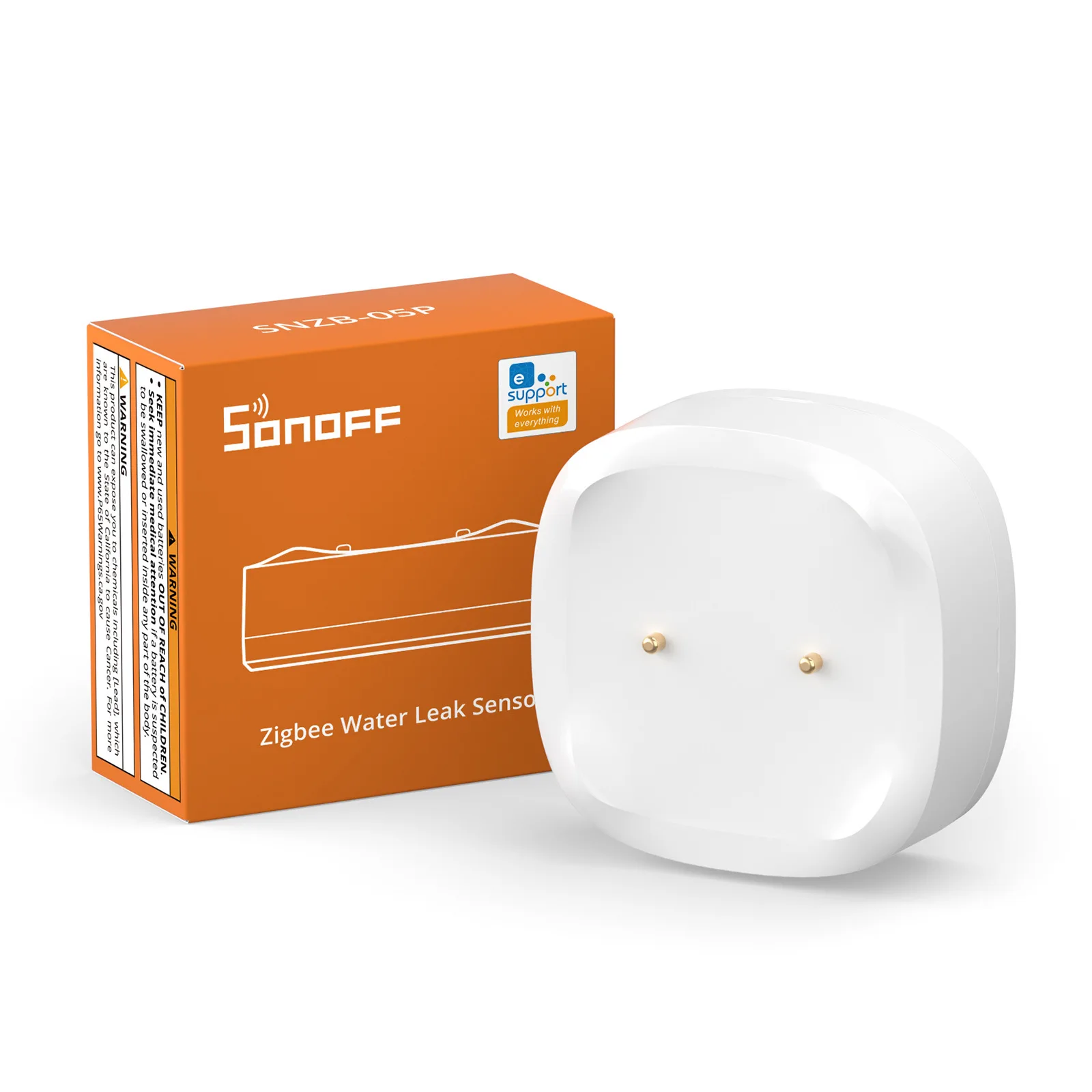 SONOFF SNZB-05P Zigbee 3.0 Детектор утечки воды 5-летний срок службы IP67 Водонепроницаемый пульт дистанционного управления Умный дом с Alexa Google Home