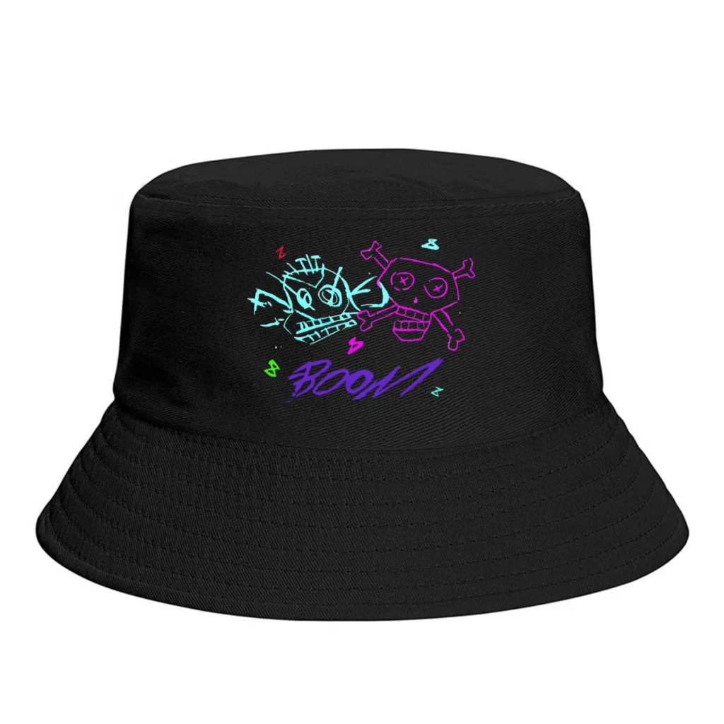 

Jinx Monkey Graffiti League of Legends Bucket Hat Camping Foldable Thick Panama Cap Visor Sun Hats Fisherman Caps