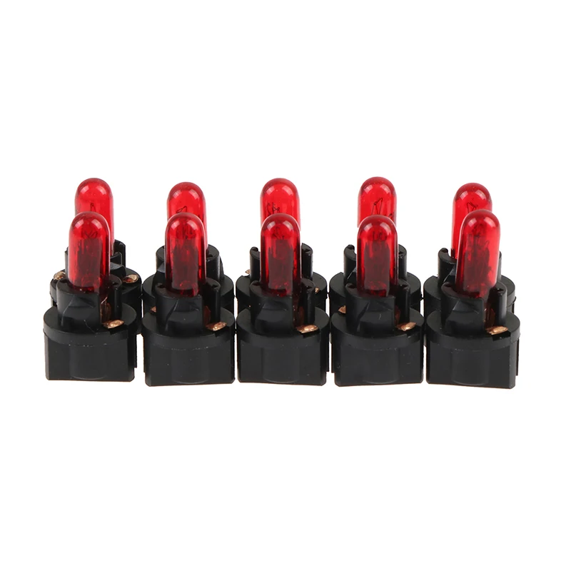 

10 шт., светодиодные автомобильные лампы T5 SMD