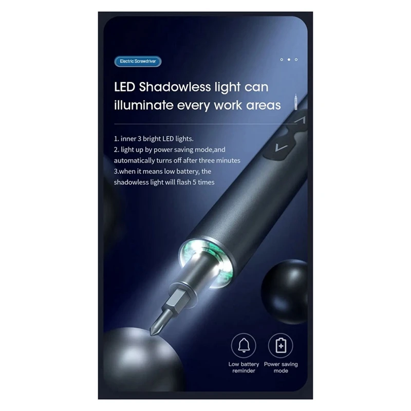 Отвертка электрическая беспроводная аккумуляторная 28 в 1 для Xiaomi