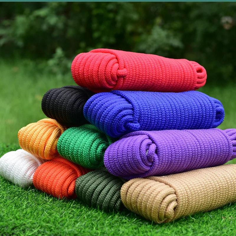 

Парашютный шнурок с одним сердечником диаметром 8 мм для походов кемпинга веревка для палатки веревка для одежды износостойкая нейлоновая ...