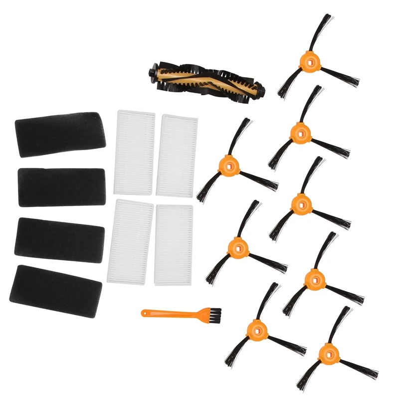 

8 щетки + 4 фильтра НЕРА + 1 основная щетка для робота-пылесоса Ecovacs Deebot N79 N79S, боковые щетки, фильтр, основные щетки