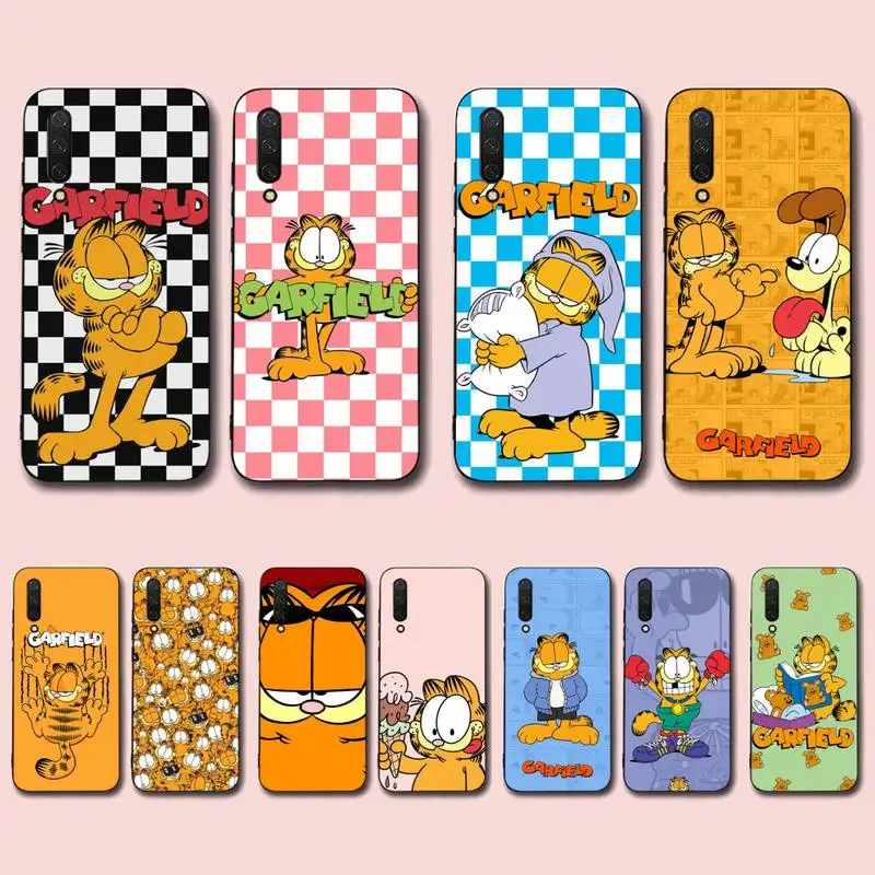

MINISO Garfield Phone Case for Xiaomi mi 5 6 8 9 10 lite pro SE Mix 2s 3 F1 Max2 3