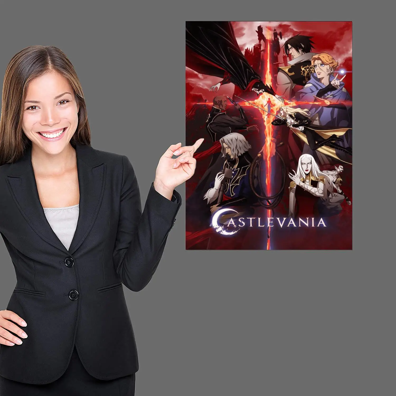 Декоративные холщовые постеры castlevania для видеоигр декор комнаты бара кафе