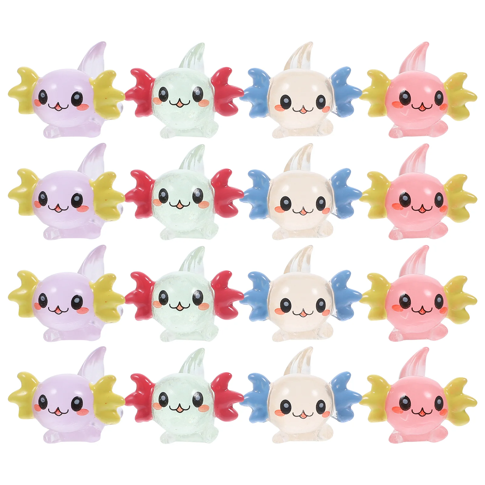 Миниатюрные фигурки аксолотля микро-пейзажные украшения скульптуры животных