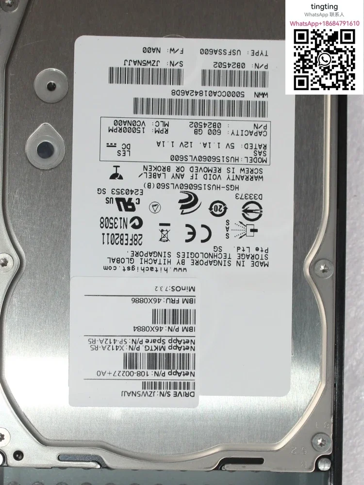 NetApp X412A-R5 108-00227+A1 600G 15K SAS3.5 Специальный измерительный и отчетовный жесткий диск