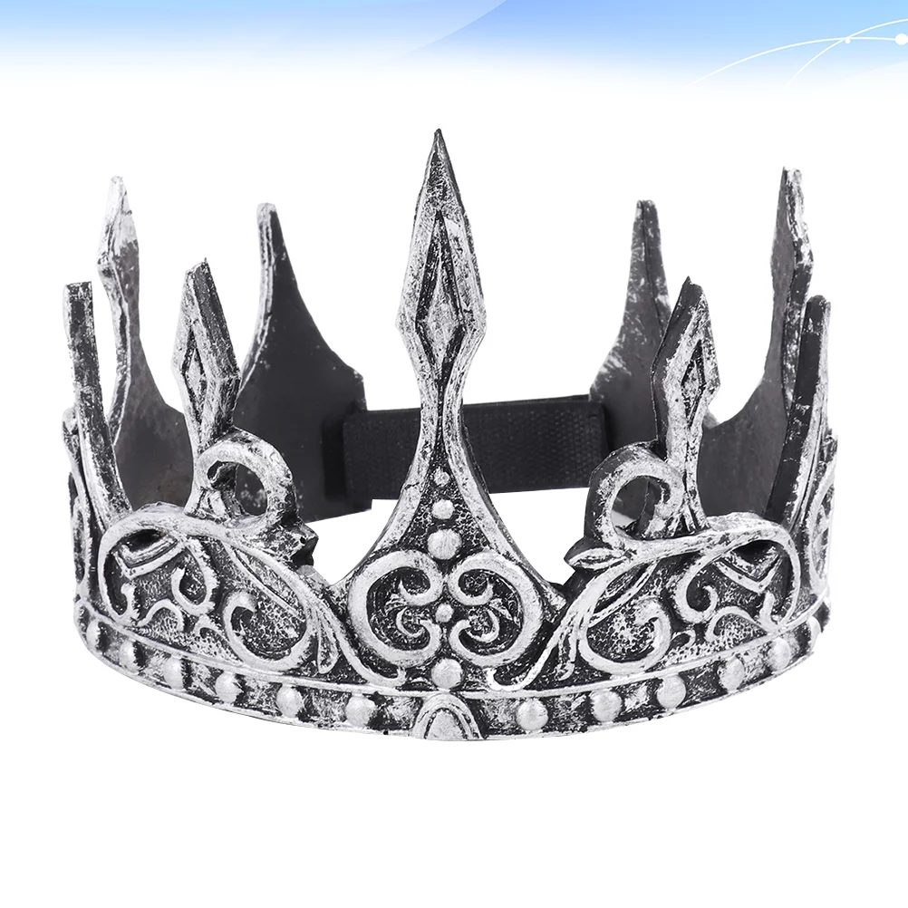 

Король Корона пена Королевская корона принц тиара Хэллоуин Корона головной убор средневековая Корона Античная тиара головная повязка