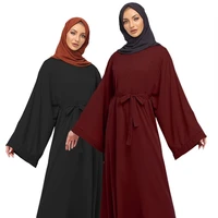 muslim fashion abaya dubai women dress worship lace up skirt muslim oversize autumn turkey indian female robe islamic clothing