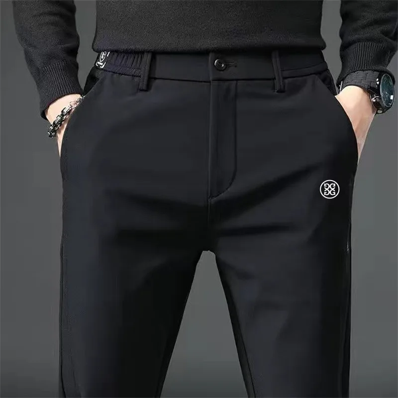 

Korea Golf Pants Men Winter High-quality Elasticity Golf Apparel Sweatpants Warm Thicken Long Casual Golf Clothing Man Trousers