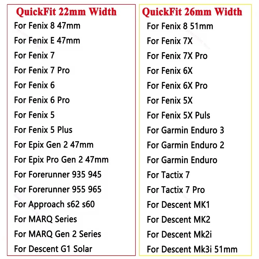 22 26 мм силиконовый ремешок для часов Garmin Fenix 8 FE 6X 5X 7X 3HR Easyfit браслет 7 6 5Plus Epix Gen 2 955