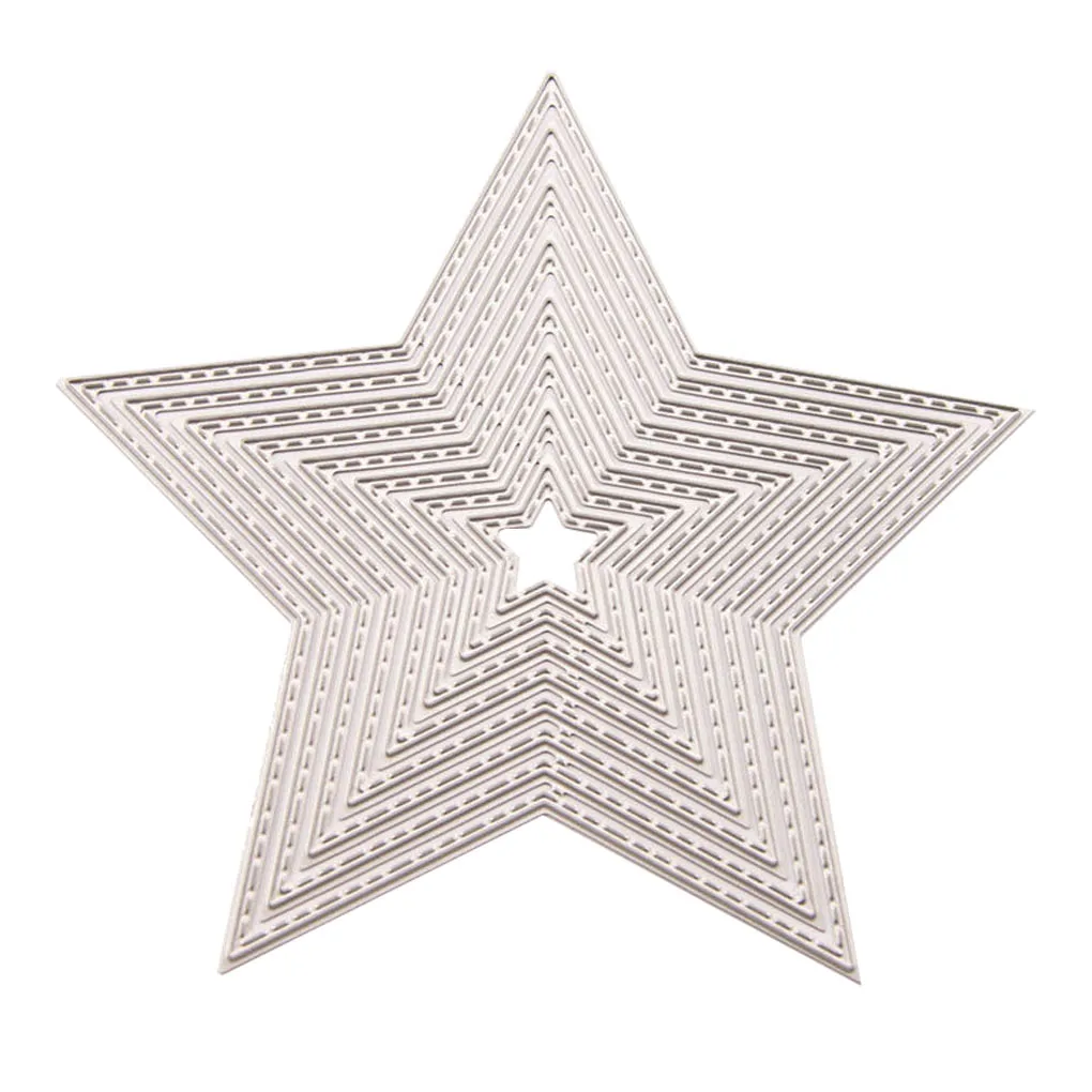 

Набор форм для тиснения, штампы из углеродистой стали, трафарет для карты в форме звезды, инструмент для ручного тиснения, инструмент «сдела...