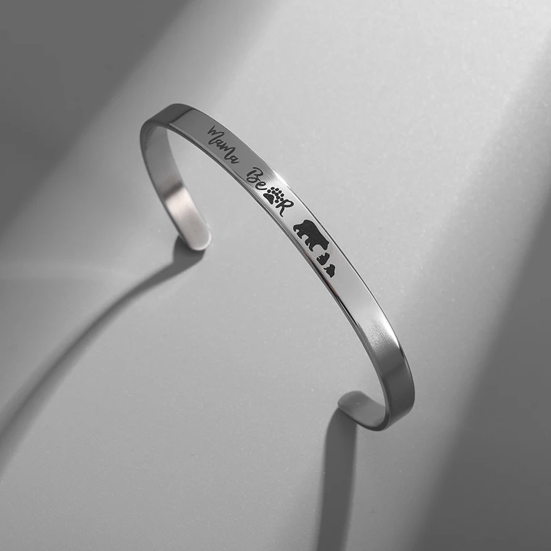 Оригинальный Открытый браслет из нержавеющей стали с мультяшным рисунком