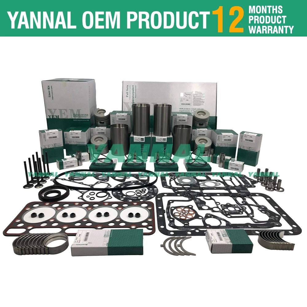 Для Kubota V1902 комплект для капитального ремонта двигателя Bobcat 784 231 331 THOMAS T133 часть