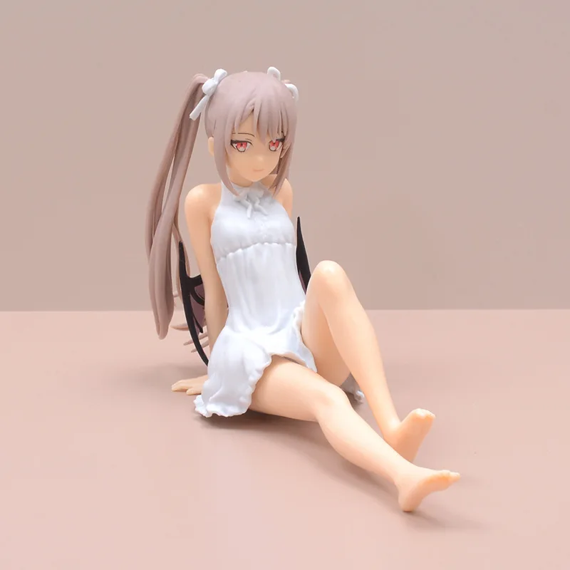 

11cm Anime Model Little Devil Sauce Sitting Position Hand-Made Original Painting Beautiful Girl Doll Dolls Chassis Car Ornaments