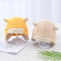 new autumn winter baby hat cotton warm hat outdoor infant boys cute bucket hats newborn toddler cap for 1 3 years