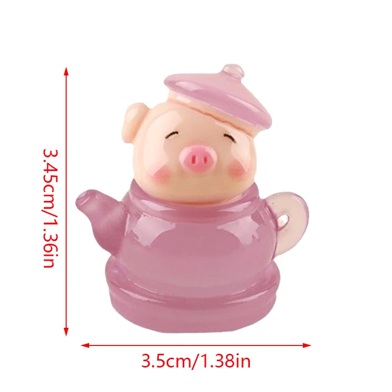 10 шт. светящиеся милые Мультяшные животные чайник свинья Сделай Сам маленькие