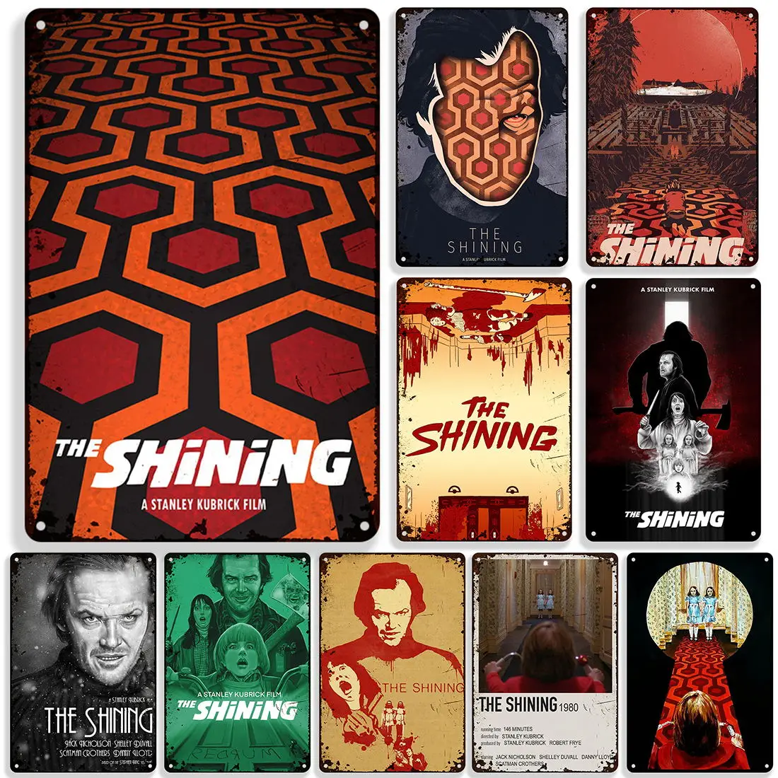 

Постер классического фильма Блестящий металлический винтажный постер декоративная пластина металлический знак декор для стен клуба метал...