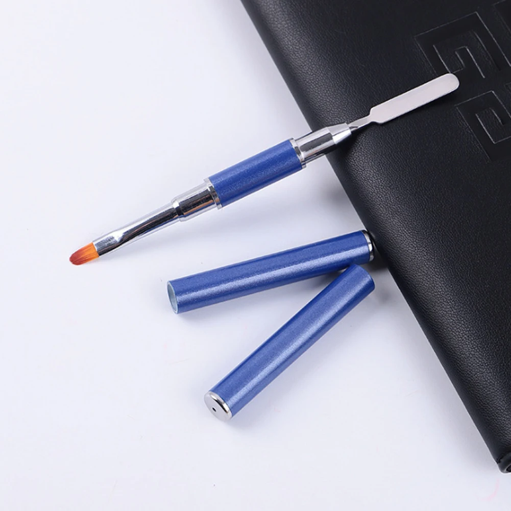 

1Pc Nail Art Brushes For Manicure UV Gel Pen Double-Ended Extensions Acrylic Nail Art Painting Carving Pen Phototherapy Brush