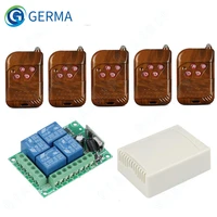 germa 433 mhz rf transmitter remote control wireless 433mhz dc 12v 4 ch remote control switch rf relay receiver module diy