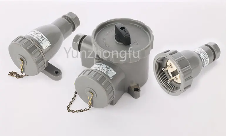 

Marine Nylon Watertight Plug CTF2-2 Socket CZF2-2 Socket with Switch CZKF2-2/2-4