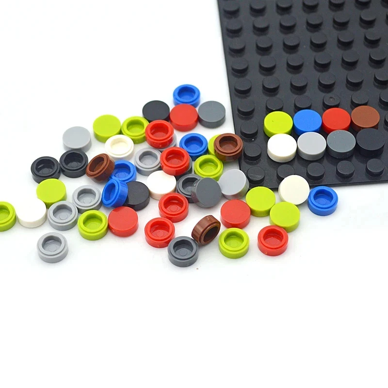 MOC 98138 Круглые гладкие кирпичи 1x1 пластиковые | AliExpress