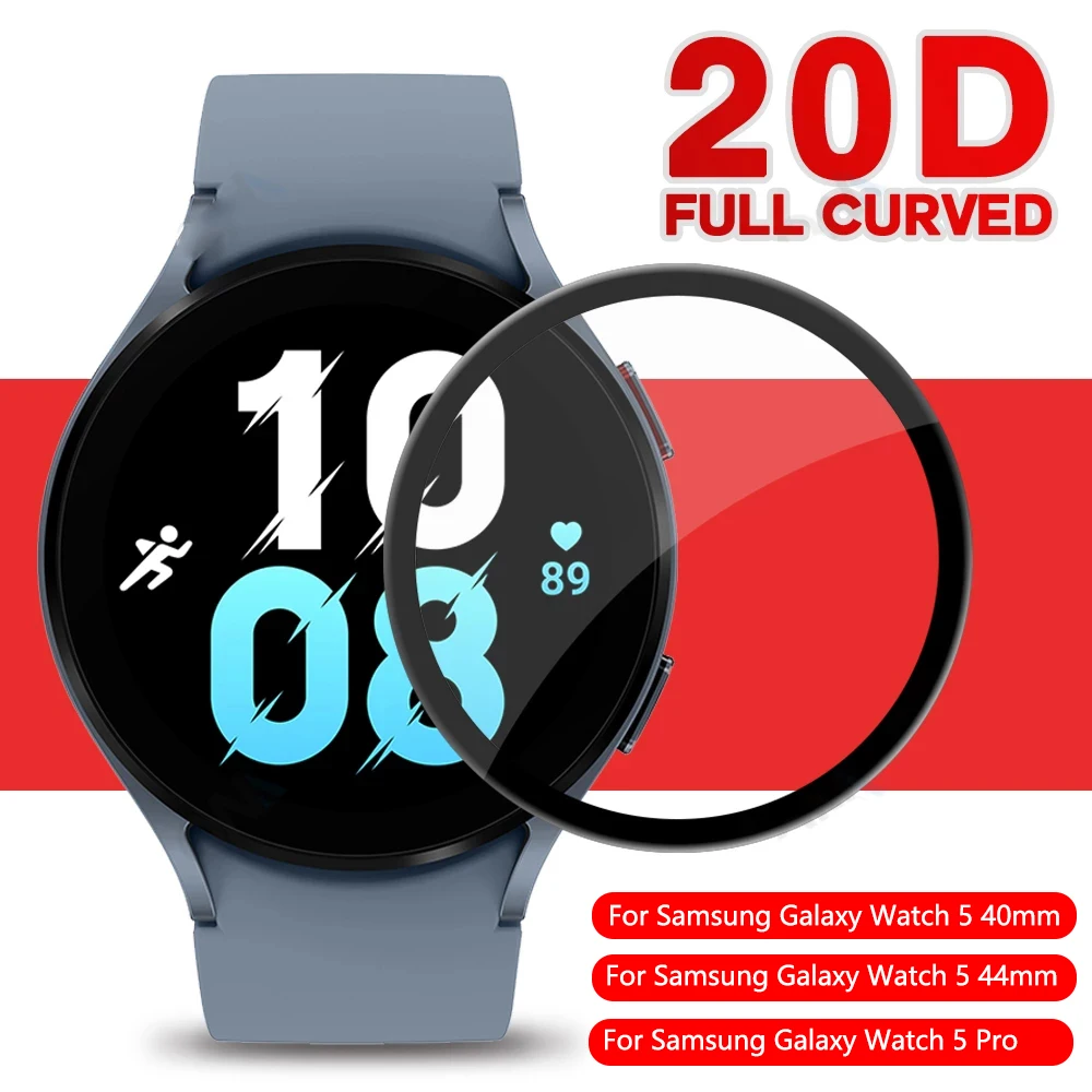

Защитная мягкая пленка 20D с закругленными краями для умных часов Samsung Galaxy Watch 5 40 мм/44 мм, Защита экрана для Samsung Watch 5 Pro