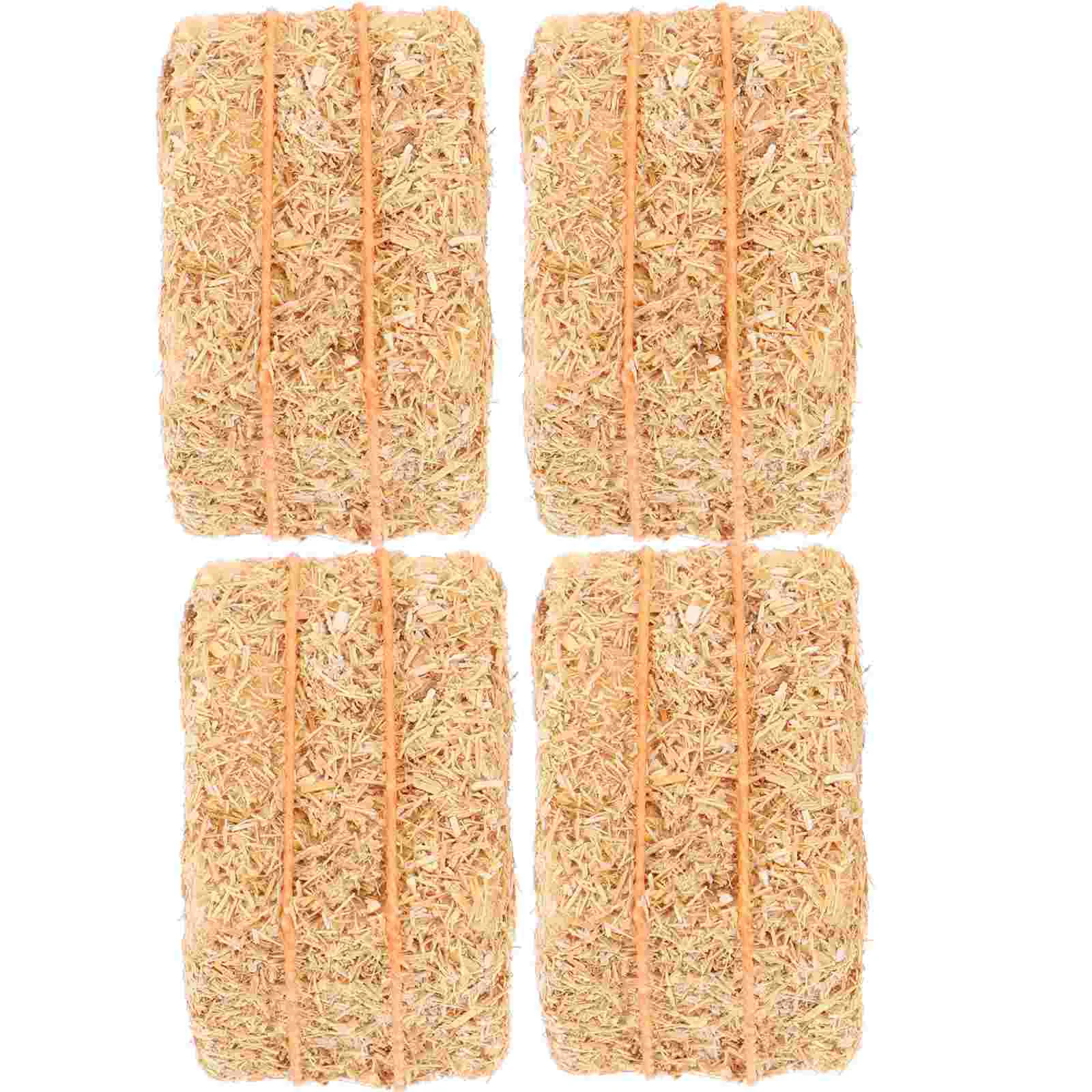 

4 Pcs Mini Simulated Hayrick Xmas Ornaments An Fittings Dolls House Miniature Decor Accessories Photo Prop