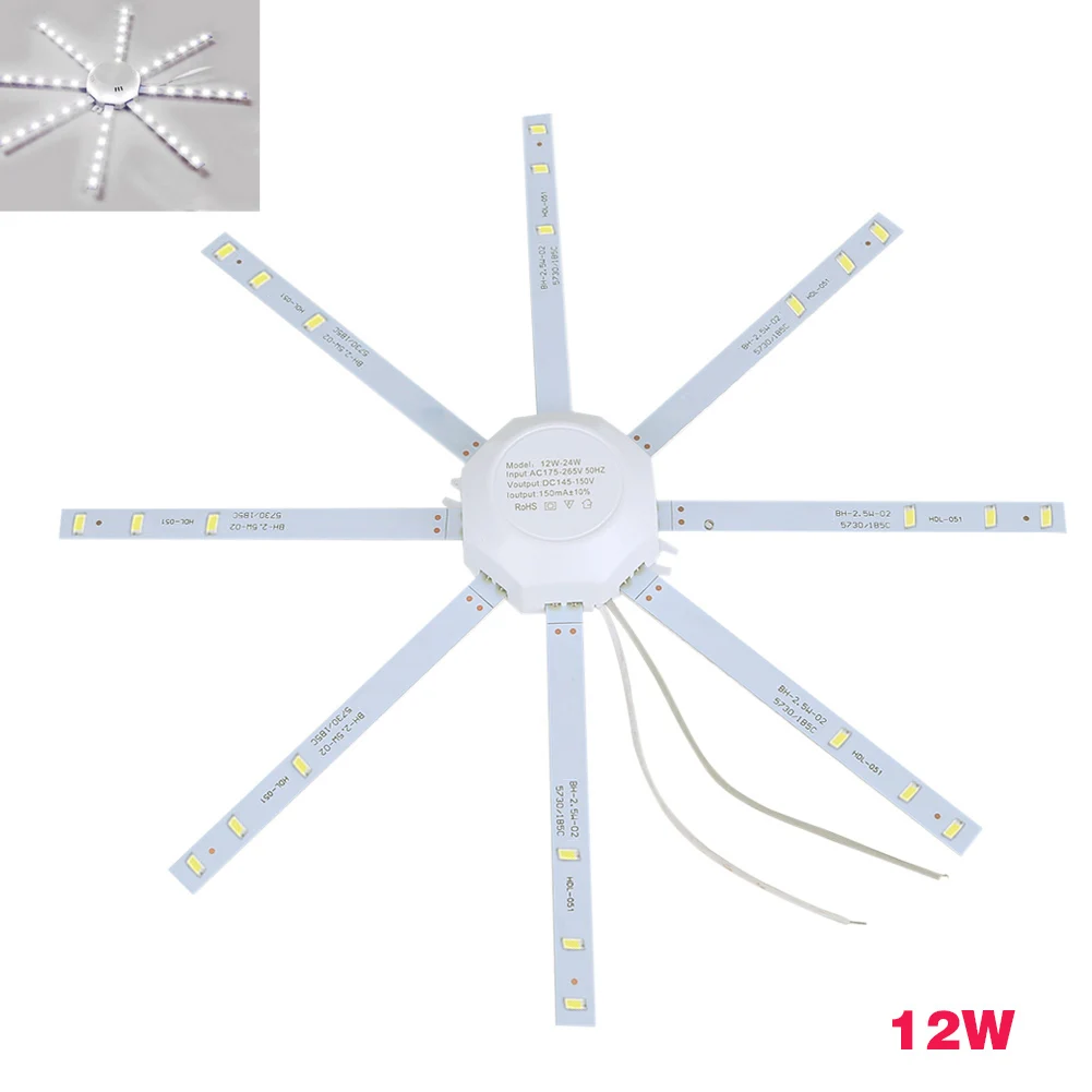 

12w/16w/20w/24w Led Ceiling Lamp Smd 5730 Pcb Board Modified Source Led Bulb Light Fping