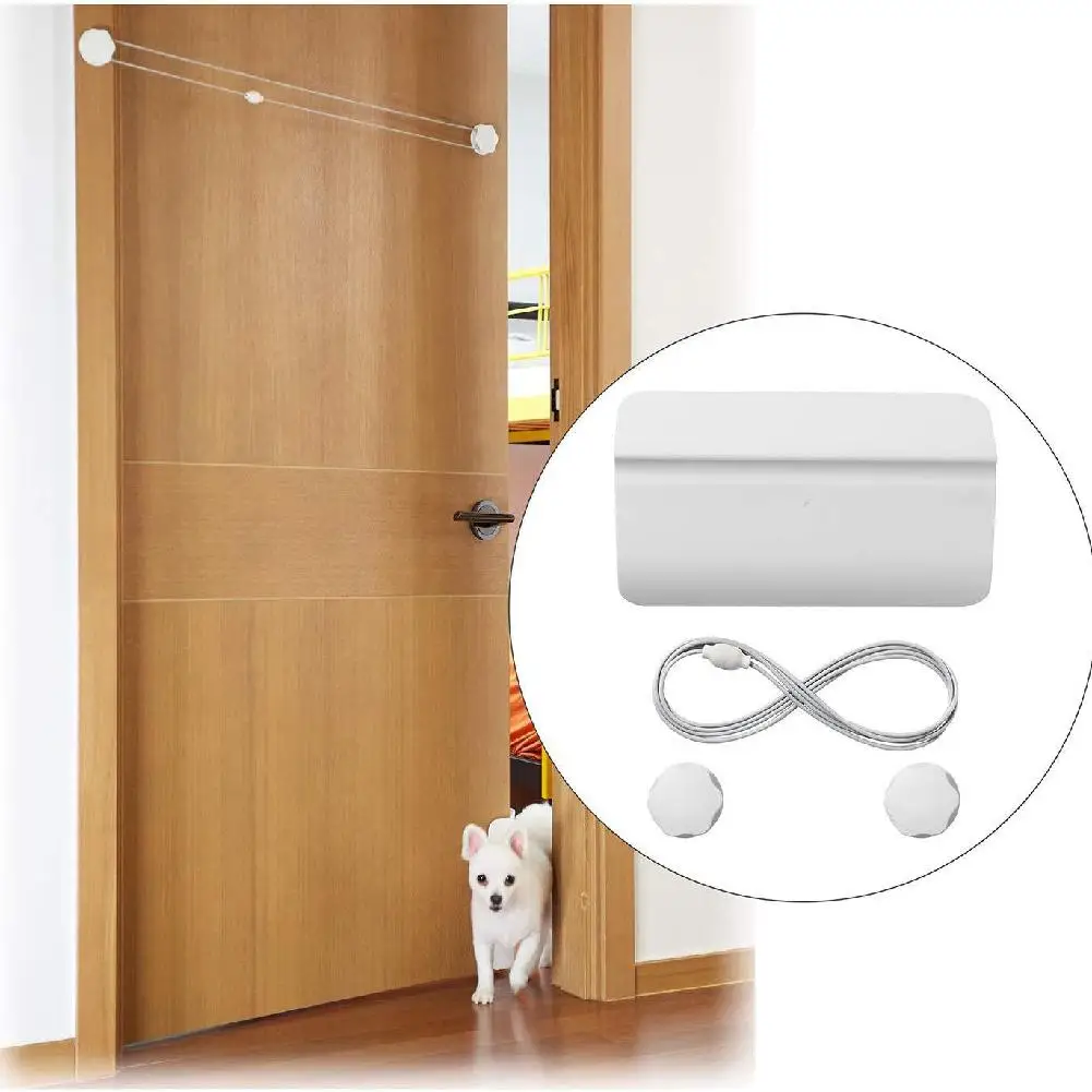 

Pet Automatic Door Opener Controllable Entry Training Open Door Hole Tool Without Drilling Easy Installation for Dog Cat