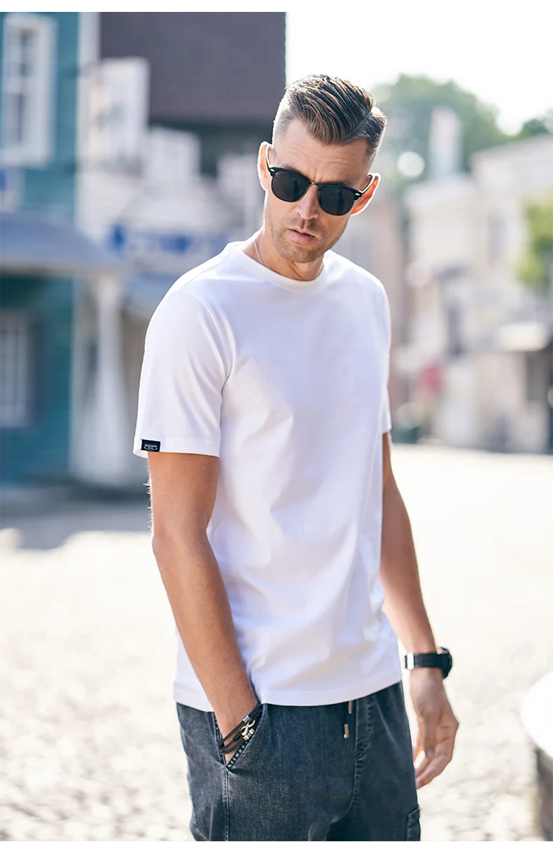 

Y1381 summer new casual printed round neck cotton top short-sleeved T-shirt