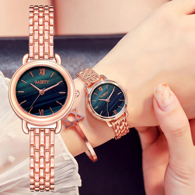 

Gaiety Frauen Uhren Neue Rose Gold Silber Damen Armband Uhr Frauen Quarz Kleid Armbanduhr Feminino reloj mujer kol saati