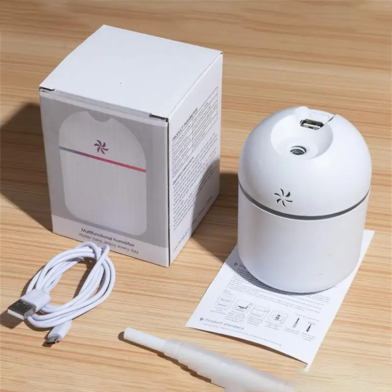 

Portable Water Drop Humidifier Car Air Freshener Usb Aroma Diffuser for Essential Oil Ultrasonic Mist Maker with Colorful Lamp