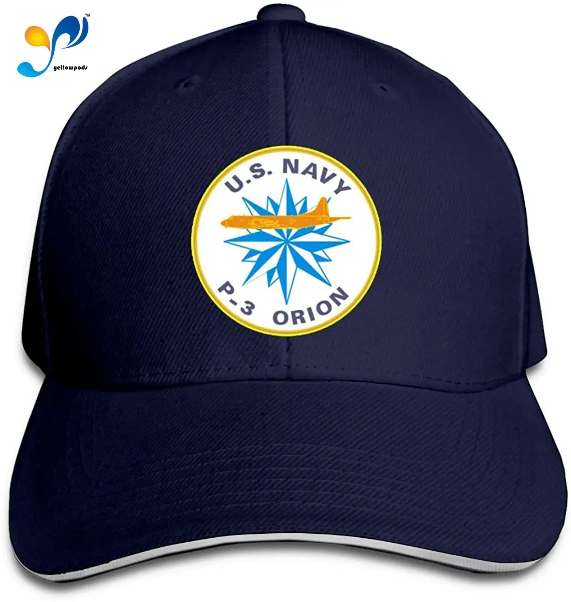 

Navy P-3 Orion Patch Vinyl Transfer Breathable Leisure All-Match Casquette Sandwich Cap