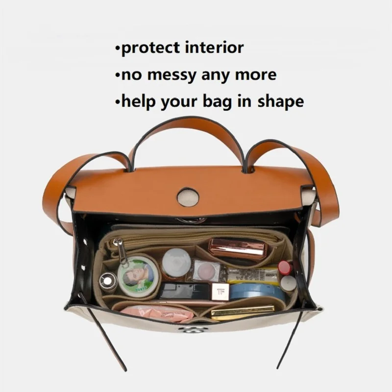Фото Органайзер для косметички Hermes Herbag 31 39, вкладыш для сумки №4