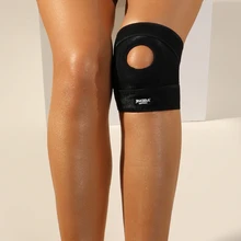 조절 가능한 압축 무릎 패드, 무릎 지지 버팀대, 스포츠 운동 보호 장비 안정기, 탄성 통기성, 1 개